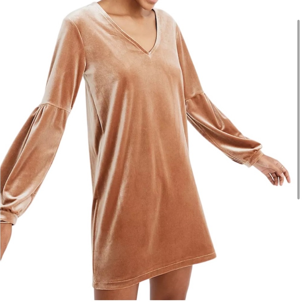 Madewell | Velvet Balloon Sleeve Dress